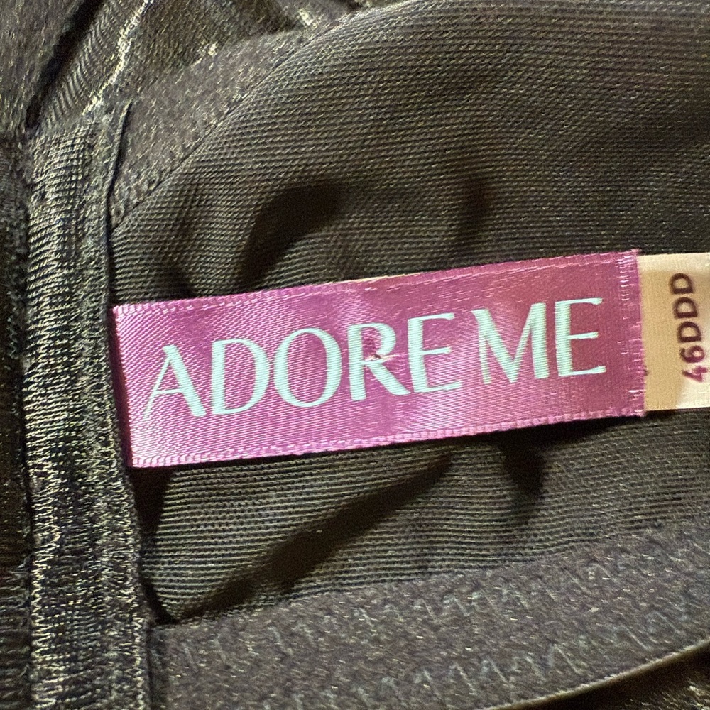 Adore Me Elara 46DDD Bra Black
Longline Underwire Back Closure
Embroidered - Picture 6 of 7